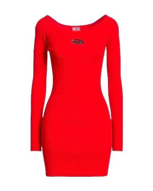 DIESEL Red Fitted Dress