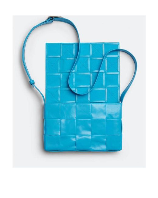 Bottega Veneta Blue Cassette Satchel Bag for men