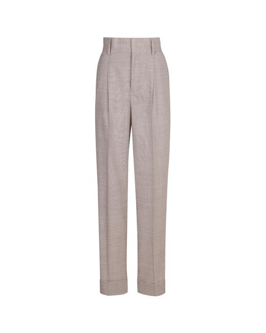 Philosophy Di Lorenzo Serafini Gray Straight-Leg Tailored Trousers