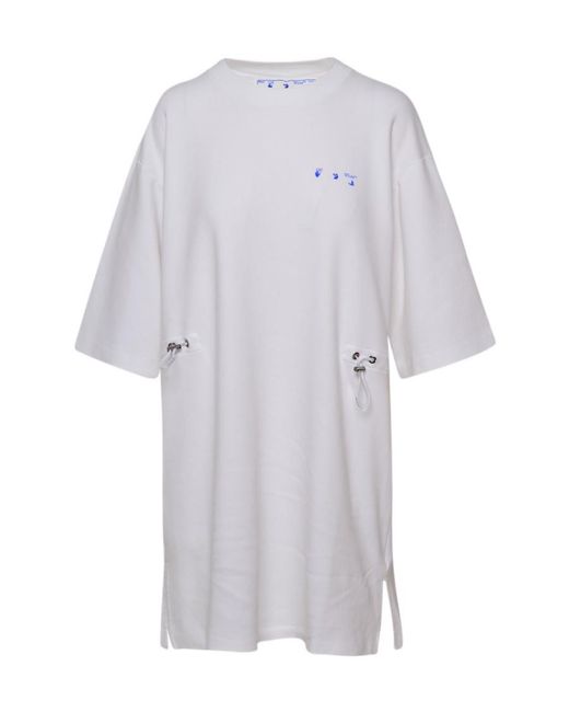 Off-White c/o Virgil Abloh White Floral Arrows T-Shirt Dress