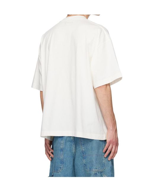 Vetements White Crew Neck Short-Sleeved T-Shirt for men
