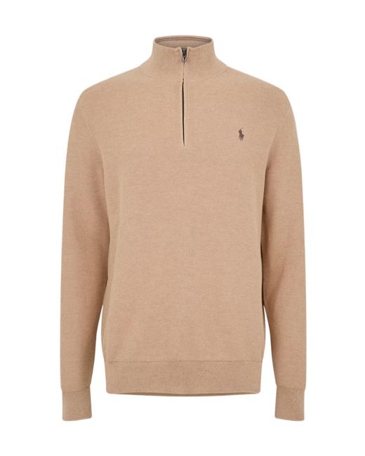 Polo Ralph Lauren Natural Quarter-Zip Jumper for men
