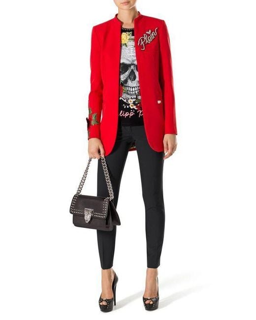 Philipp Plein Black Logo Details T-Shirt