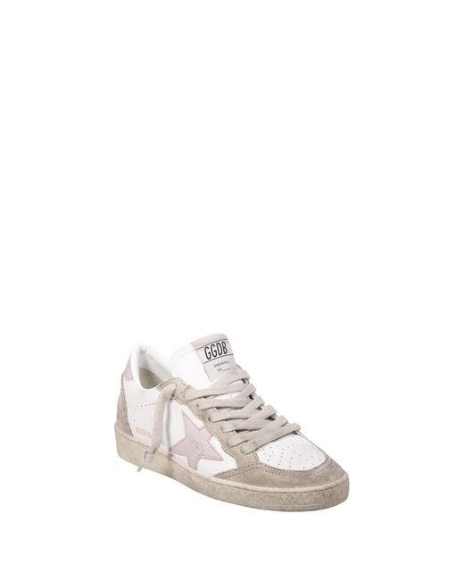 Golden Goose Deluxe Brand Pink Ballstar Lace-Up Sneakers