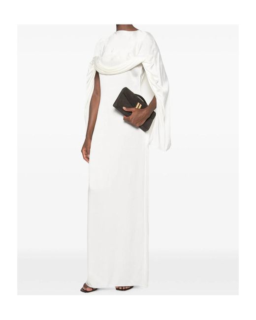 Stella McCartney White Draped Detail Dress