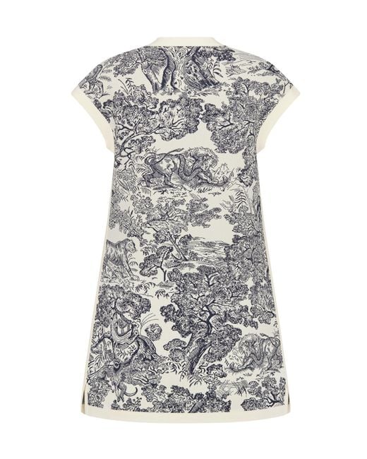 Dior Gray Iviera Short Flared Dress
