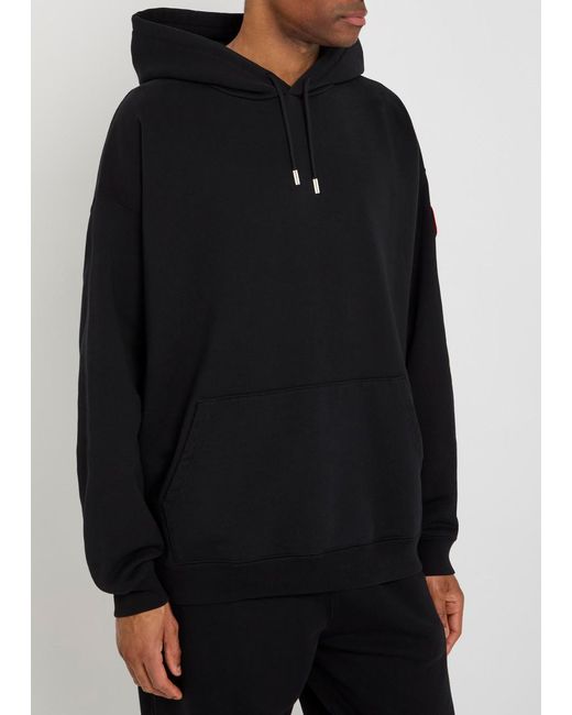 Canada Goose Black Hooded Cotton Sweatshirt for men
