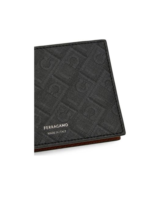 Ferragamo Black Ferragamo Monogram Wallet for men