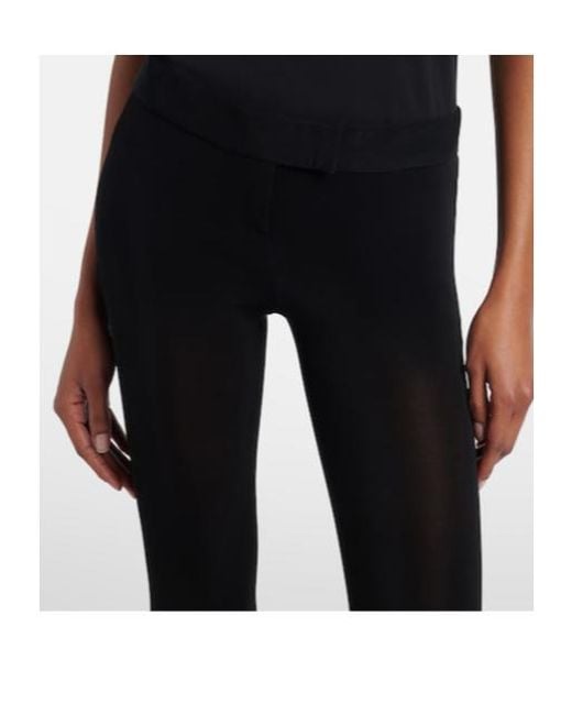Magda Butrym Black Skinny Capri Pants And Briefs Set