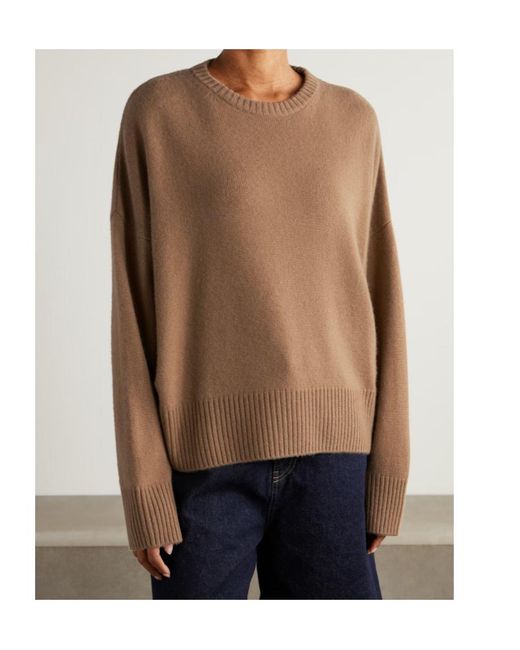 Loulou de Saison Brown Anton Crew-Neck Sweater