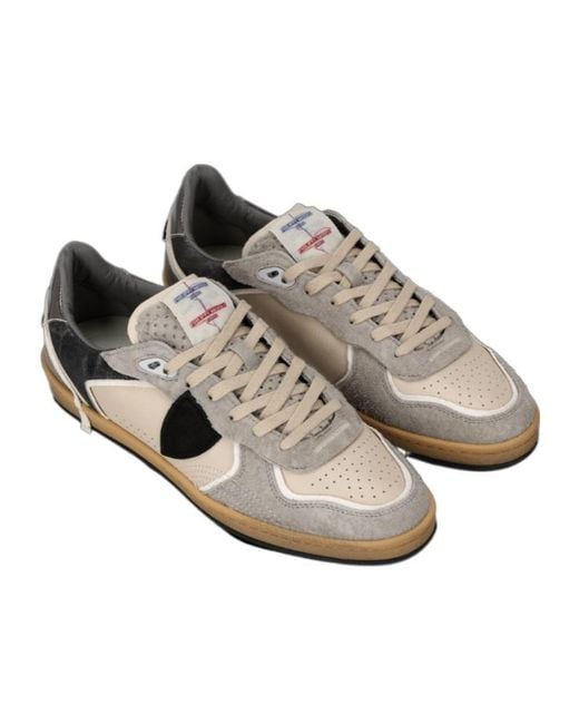 Philippe Model Multicolor Logo Patch Lace-Up Sneakers for men