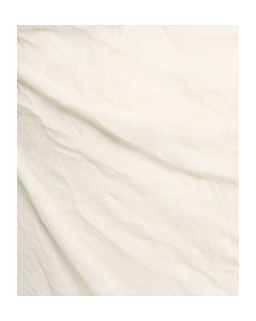 Auralee White Wool Blend Long-Sleeved Knit Dress