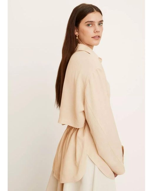 Vince Natural Tie-Fastened Open Back Shirt