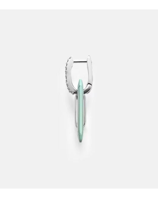 Eera Blue Chiara Small 18Kt Single Earring With Diamonds