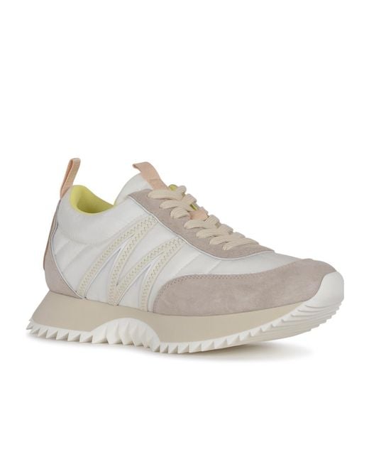 Moncler White Pacey Low-Top Sneakers