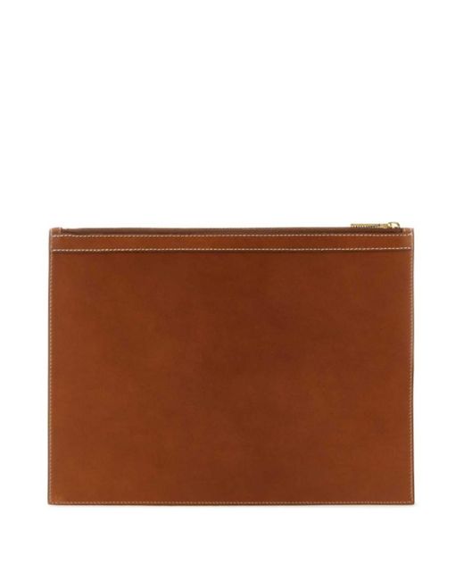 Thom Browne Brown 4-Bar Document Holder for men