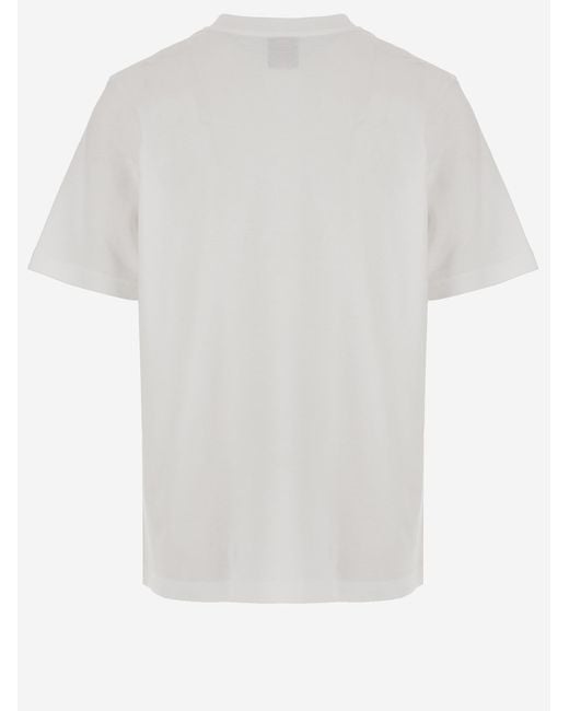Casablanca White Graphic Printed Crewneck T-Shirt for men