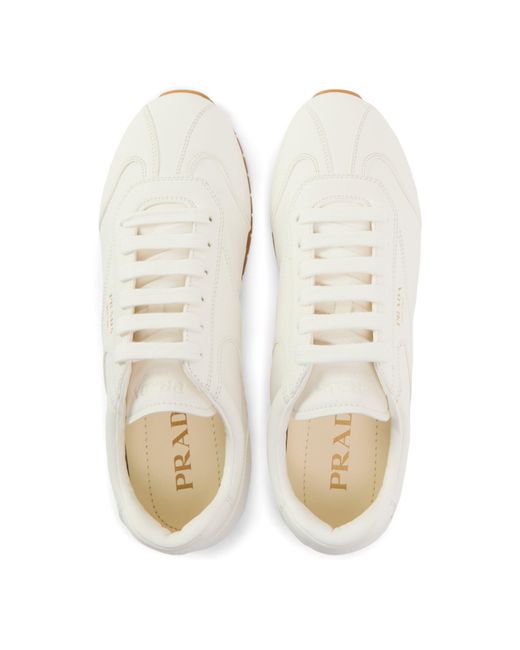 Prada White Low-Top Trainers