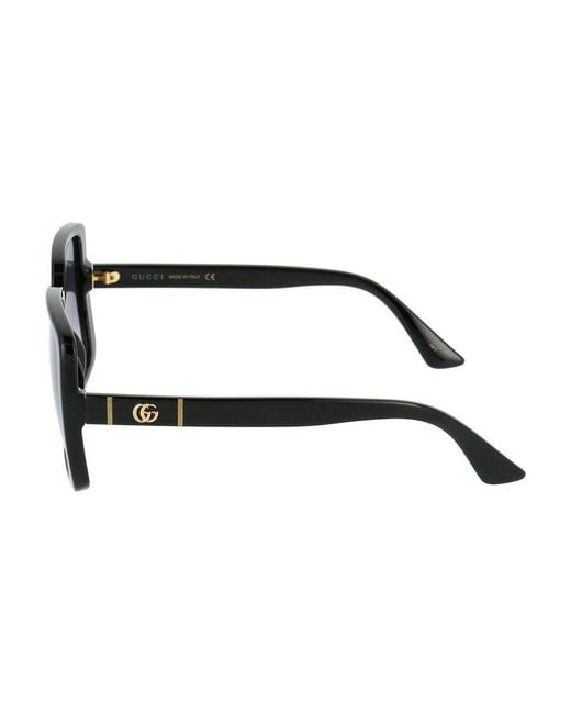 Gucci Blue Eyewear Square Frame Sunglasses