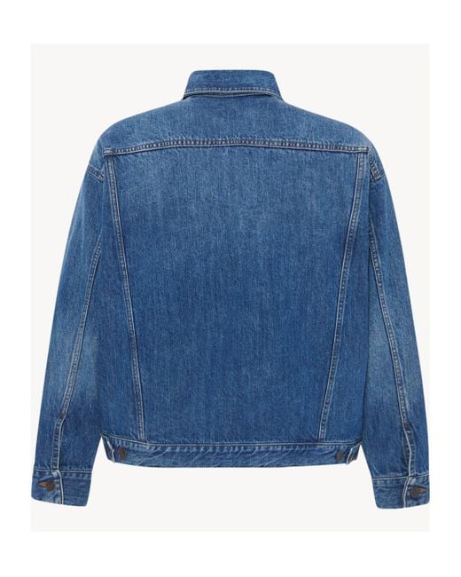 The Row Blue Seb Jacket In Cotton for men