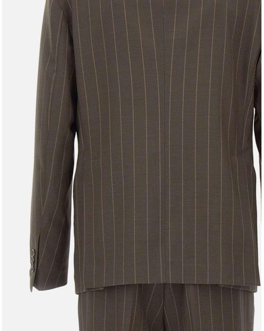 Tagliatore Gray Pinstriped Two-Piece Suit for men