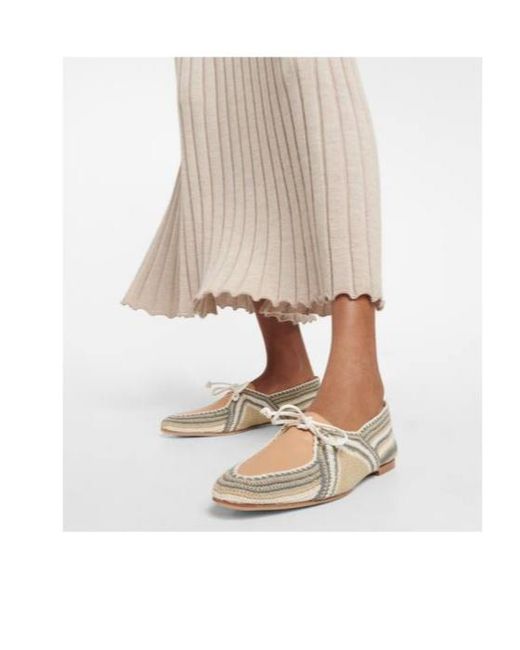 Gabriela Hearst White Hays Crochet Moccasins