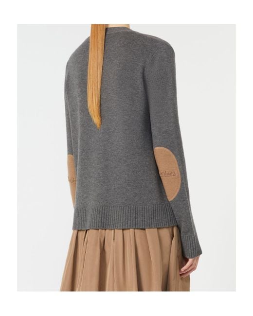 Max Mara Gray 'S Apollo V-Neck Button-Up Cardigan