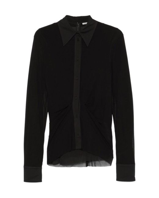 Jil Sander Black Crepe Shirt
