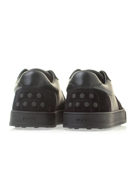 Tod's Black Levante Low-Top Sneakers for men