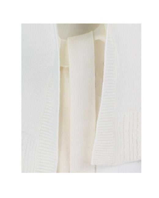 A.P.C. White Crewneck Knitted Vest