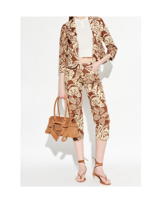DSquared² Brown Rebel Hibiscus Maggie Jacket