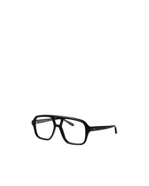 Loewe White Pilot Frame Glasses