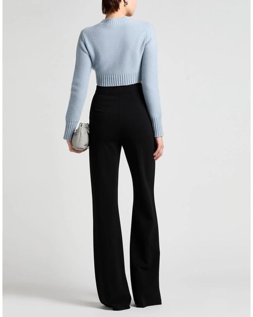 Max Mara Black Solid Color Flared Pants