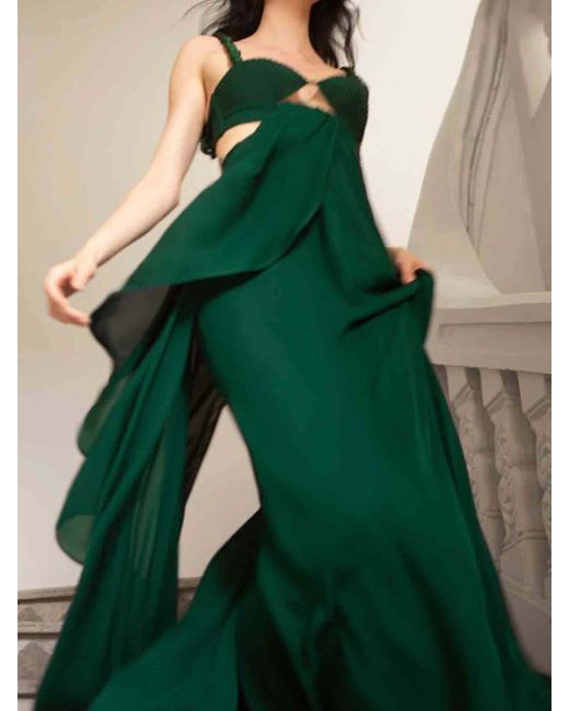 Johanna Ortiz Green Sea Poem Maxi Dress