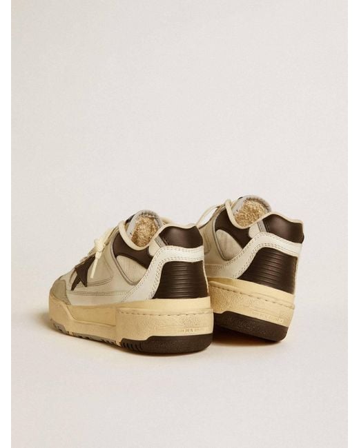 Golden Goose Deluxe Brand Natural Forty 2 Lace-Up Sneakers