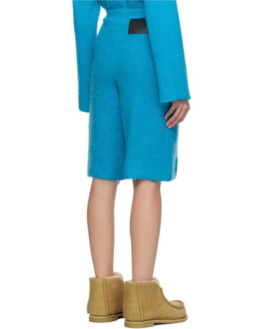 J.W. Anderson Blue Jw Anderson Knitted Bermuda Shorts