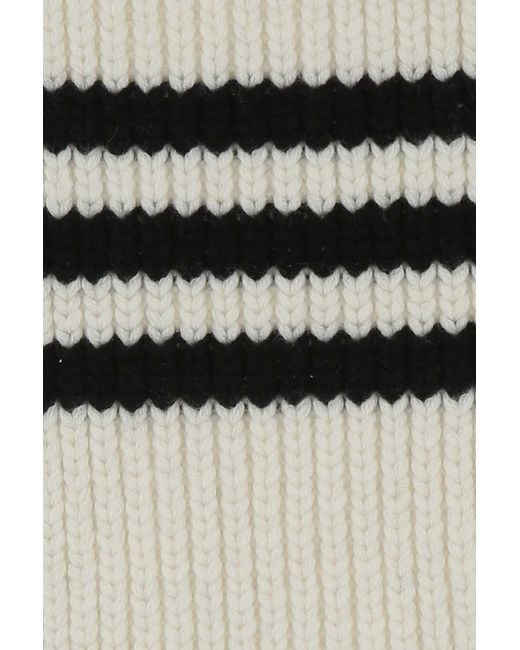 Prada White Logo Cashmere Scarf