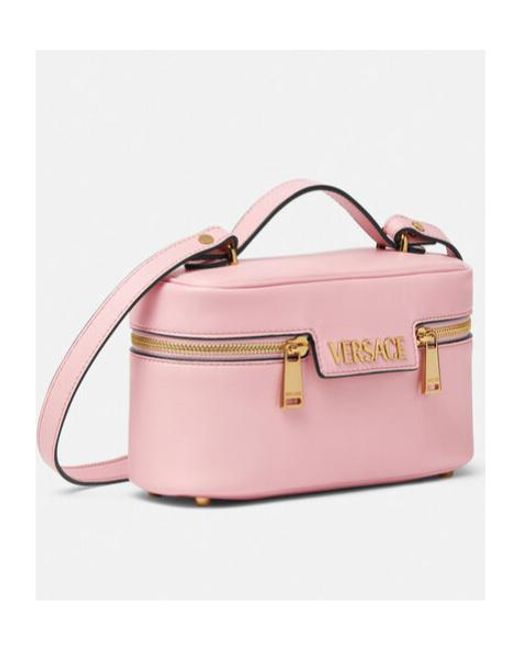 Versace Pink Tag Zipped Vanity Bag