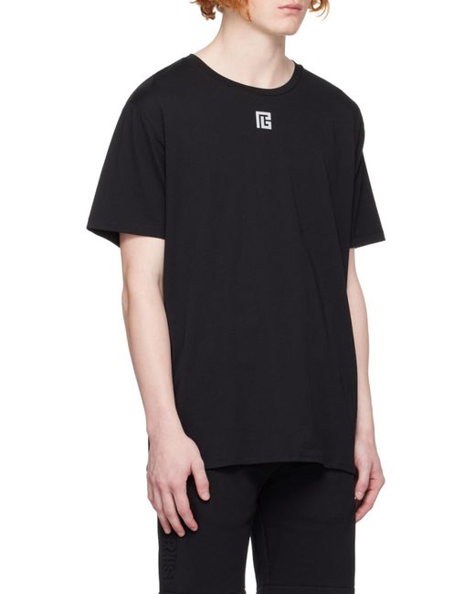 Balmain Black Oversized T-Shirt for men