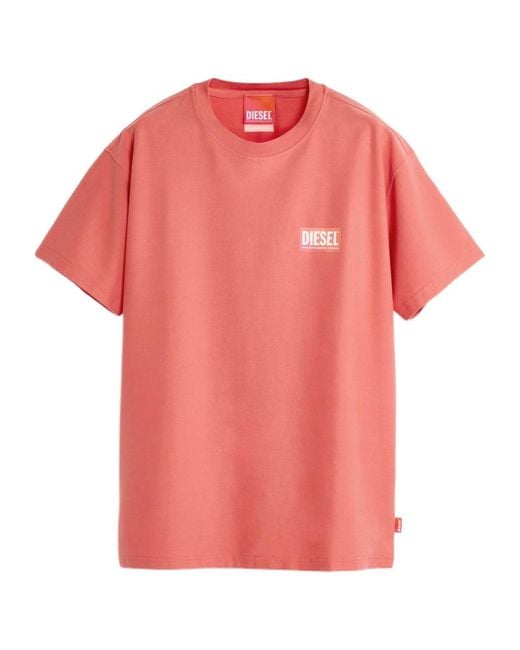 DIESEL Pink X Tinder Logo-Print Short-Sleeve T-Shirt for men