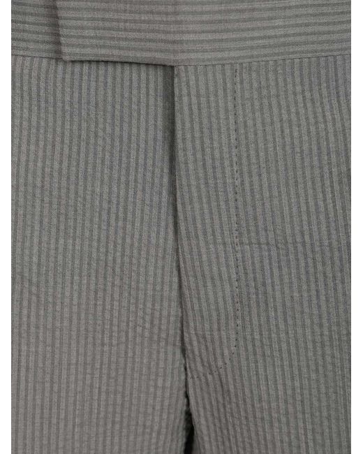 Thom Browne Gray Fit 1 Backstrap Tailored Shorts for men