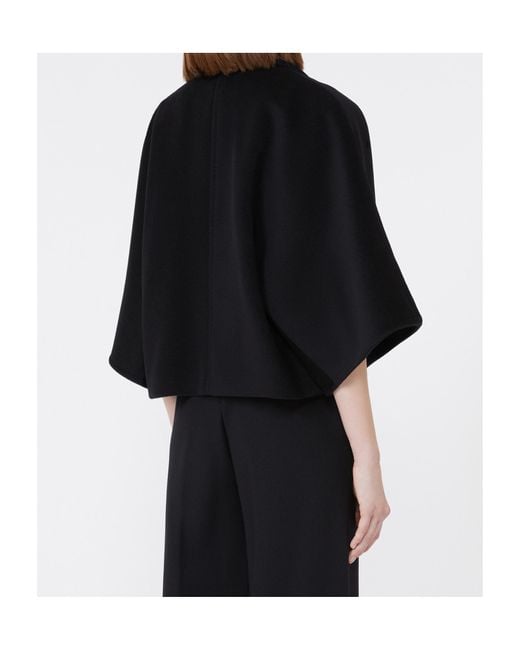 Max Mara Black Collared Button Detailed Jacket