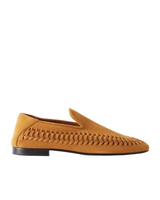 Proenza Schouler Brown Whip Suede Loafers