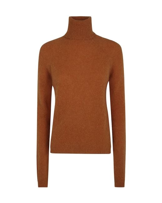 Baserange Brown Long-Sleeved Knitwear