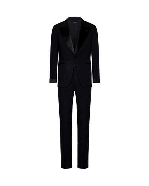 Tom Ford Black Single-Breasted Tailored Suit for men