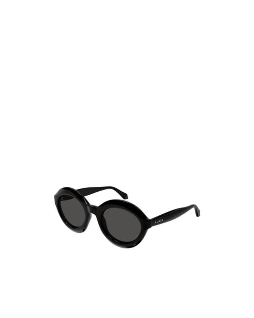 Alaïa Black Alaïa Oval Frame Sunglasses