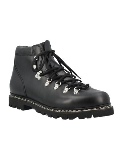 Paraboot Black Round-Toe Boots for men