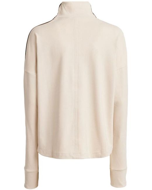 Varley White Rona High Neck Sweatshirt