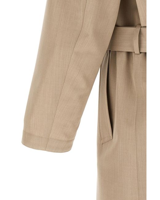 Auralee Natural Belted Coat for men