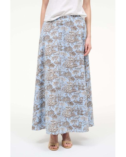 Staud Blue Axel Skirt
